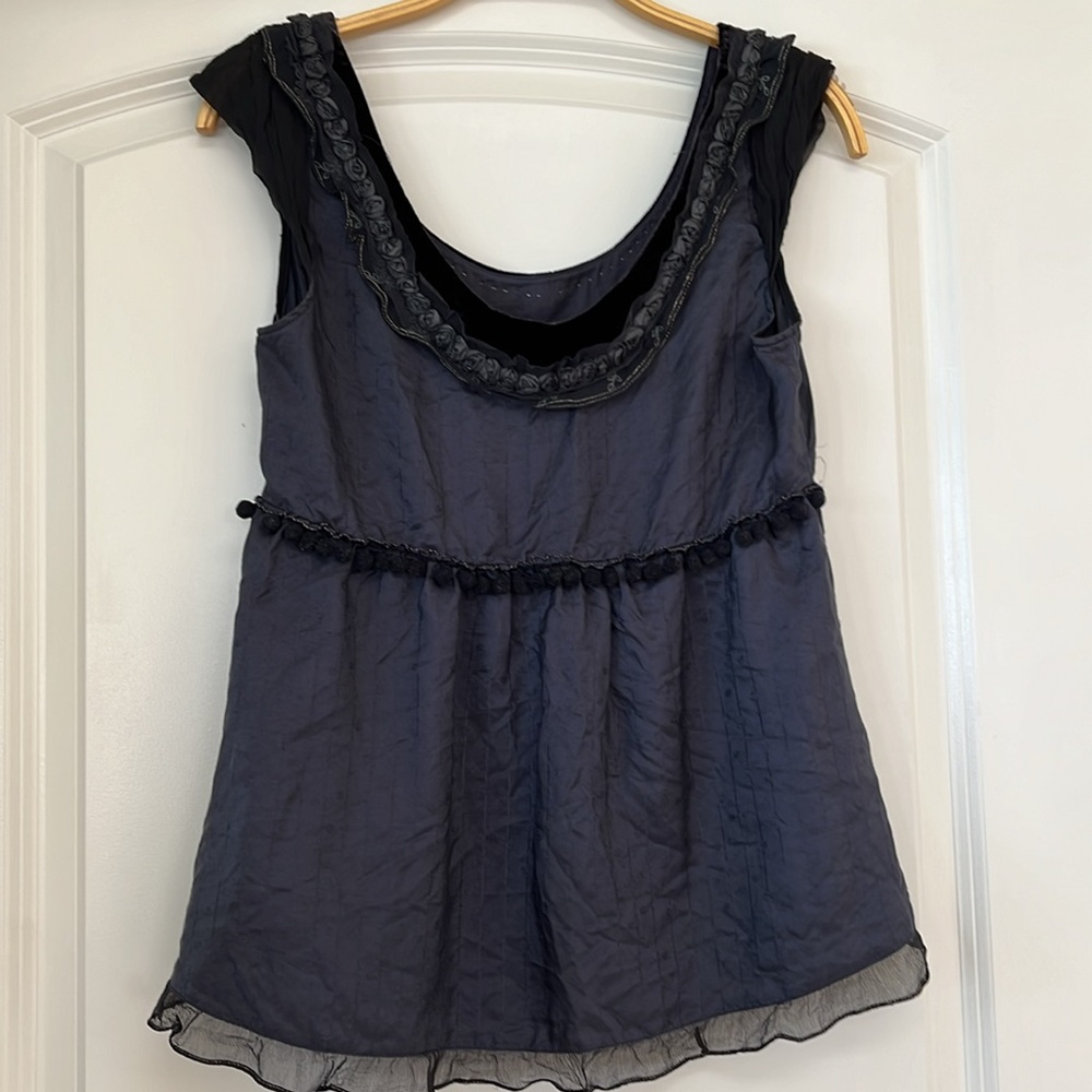 Hanii Y silk blouse sz 42 - Picture 3 of 4